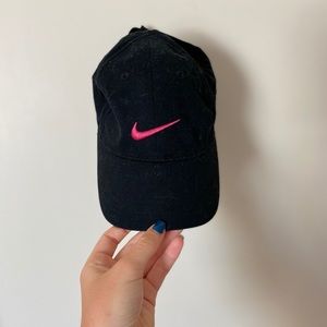 Black and pink Nike hat